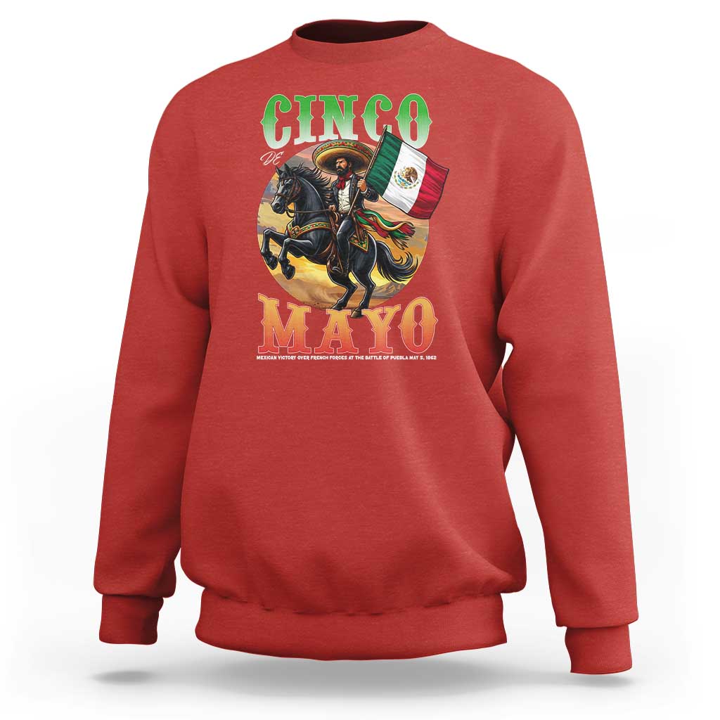 Cinco De Mayo Battle Of Puebla Sweatshirt Mexican Victory Heritage Pride