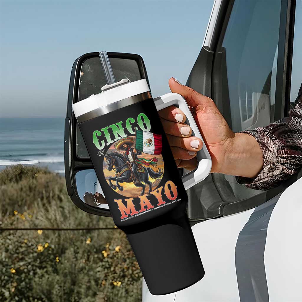 Cinco De Mayo Battle Of Puebla Tumbler With Handle Mexican Victory Heritage Pride