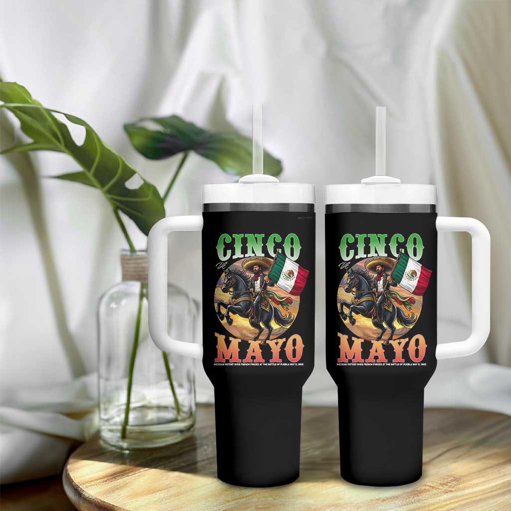 Cinco De Mayo Battle Of Puebla Tumbler With Handle Mexican Victory Heritage Pride