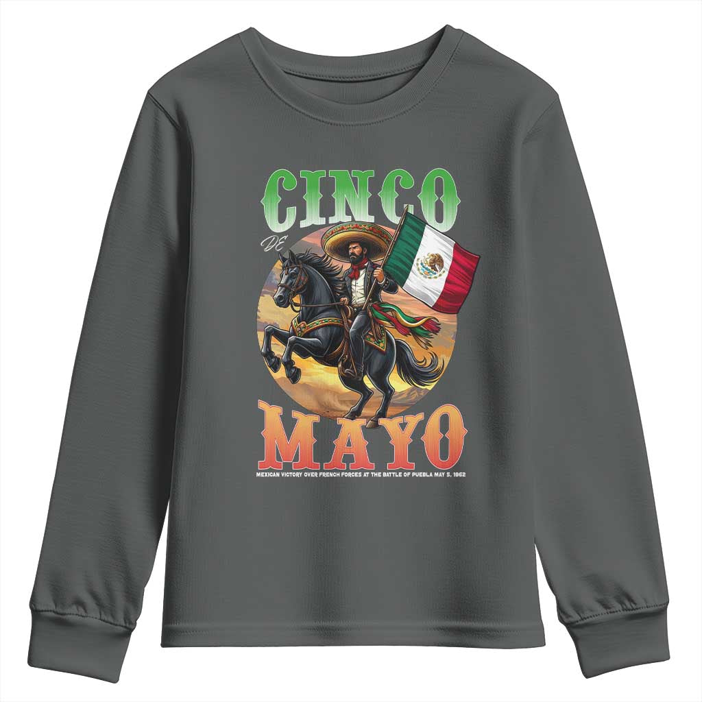 Cinco De Mayo Battle Of Puebla Youth Sweatshirt Mexican Victory Heritage Pride