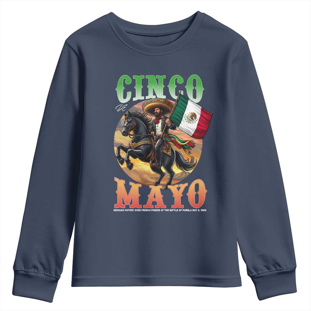 Cinco De Mayo Battle Of Puebla Youth Sweatshirt Mexican Victory Heritage Pride