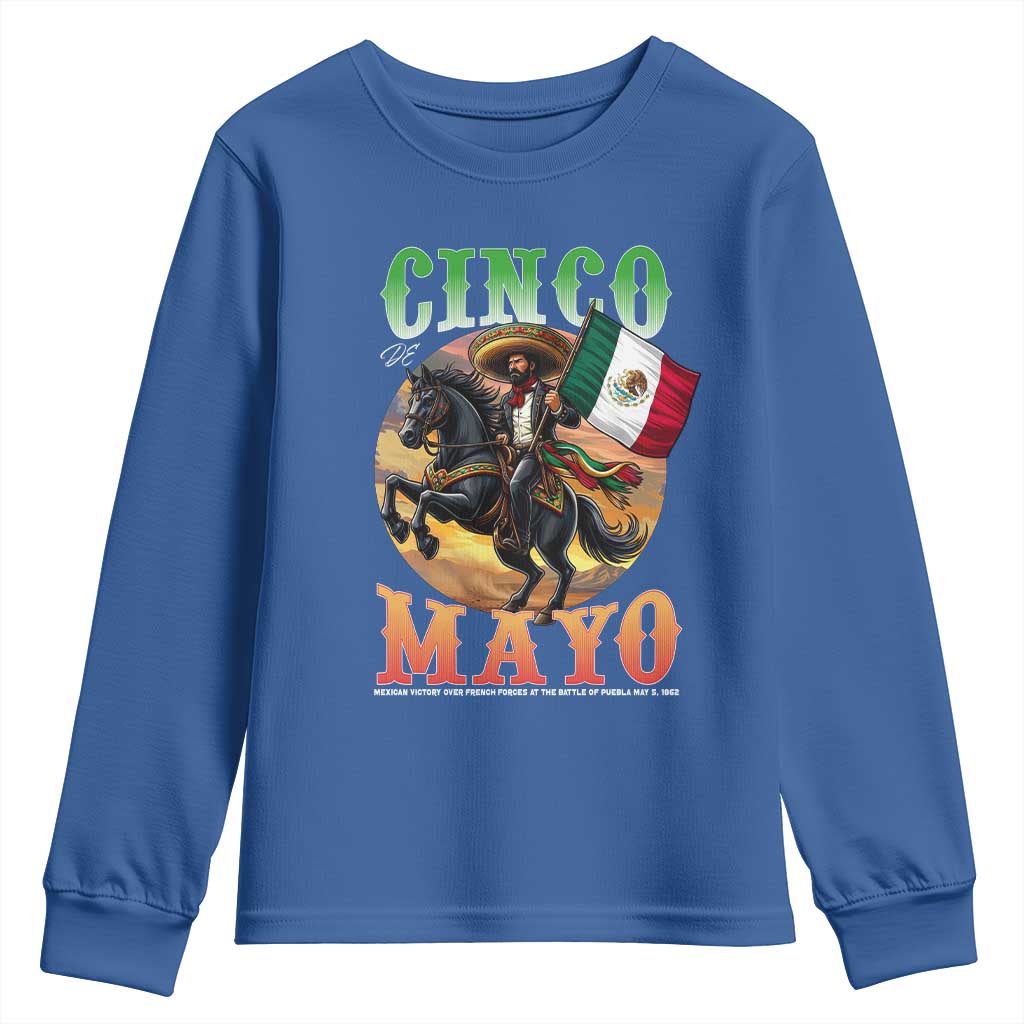 Cinco De Mayo Battle Of Puebla Youth Sweatshirt Mexican Victory Heritage Pride
