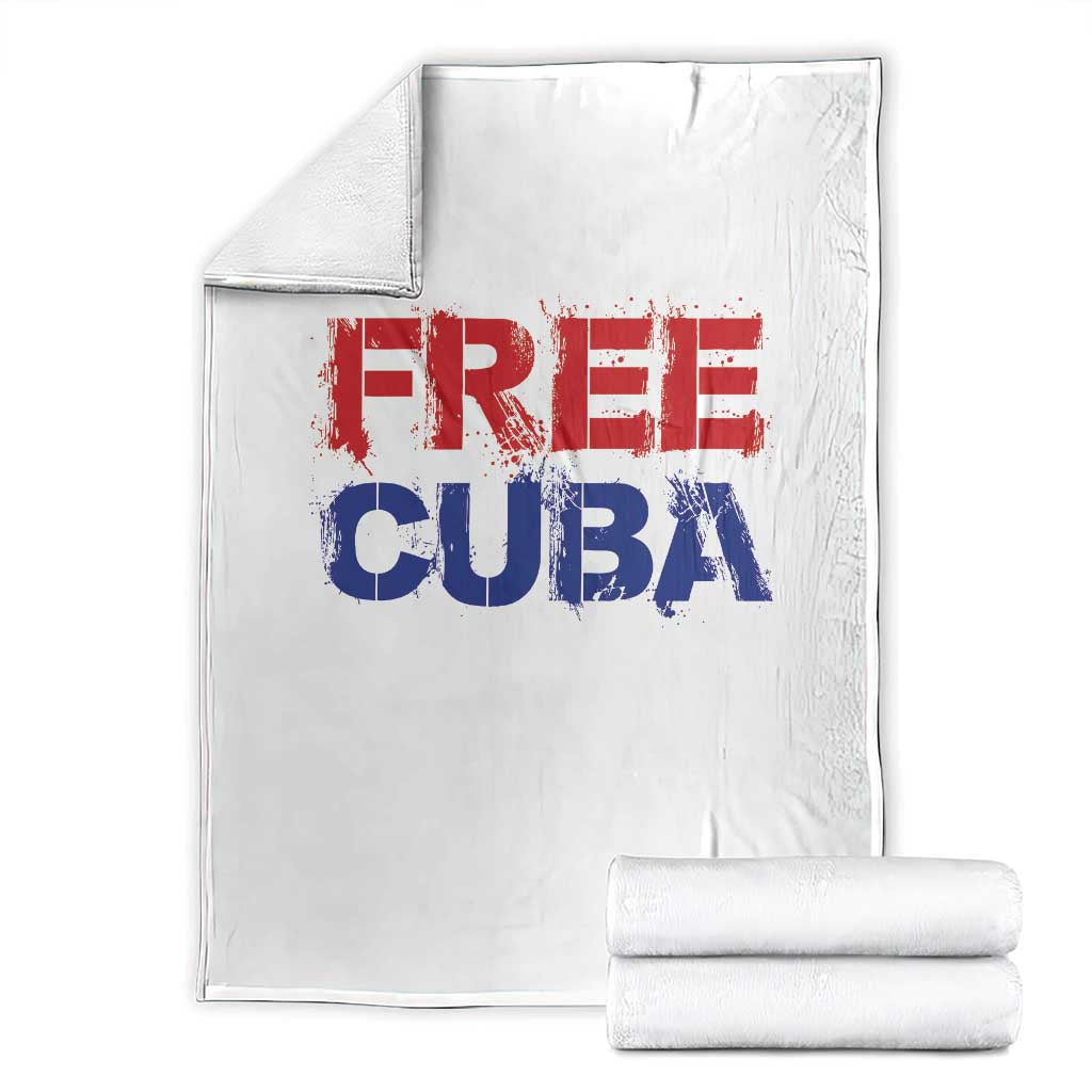 Free Cuba Throw Blanket Stand With Cuban People Gift