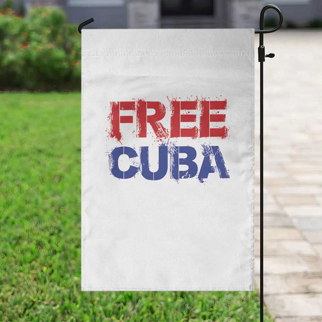 Free Cuba Garden Flag Stand With Cuban People Gift