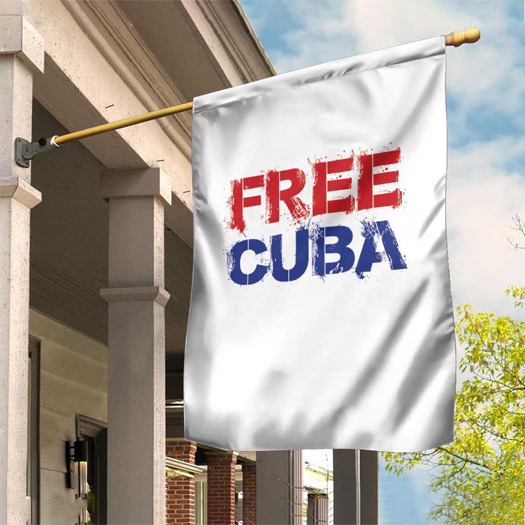 Free Cuba Garden Flag Stand With Cuban People Gift