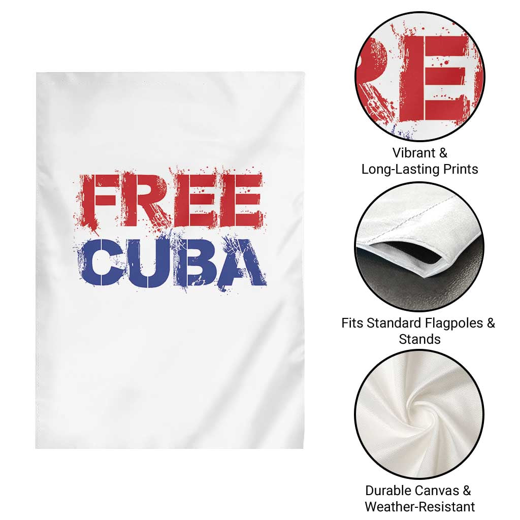 Free Cuba Garden Flag Stand With Cuban People Gift
