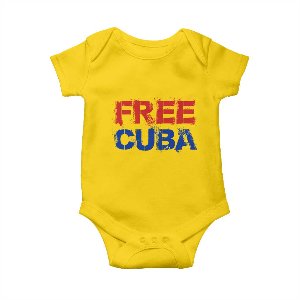 Free Cuba Baby Onesie Stand With Cuban People Gift