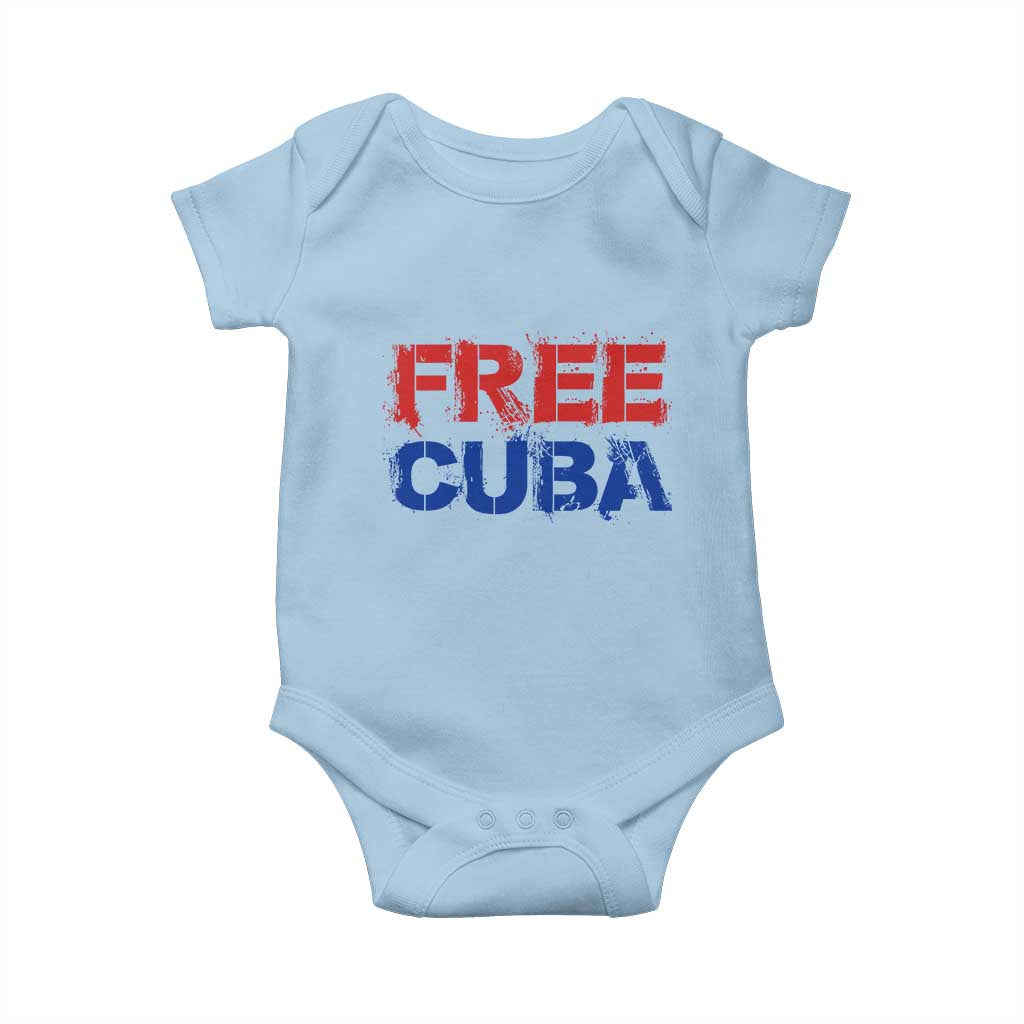 Free Cuba Baby Onesie Stand With Cuban People Gift