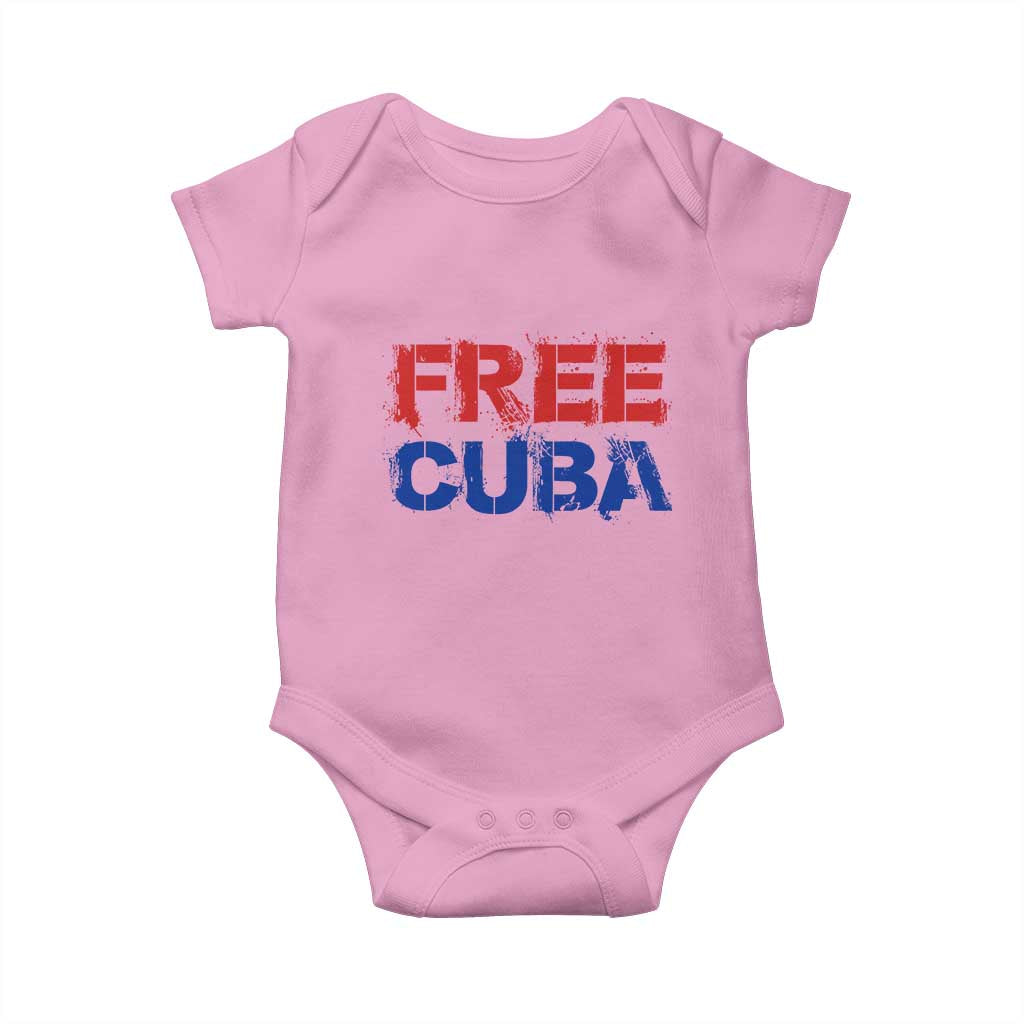 Free Cuba Baby Onesie Stand With Cuban People Gift