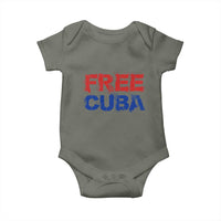 Free Cuba Baby Onesie Stand With Cuban People Gift