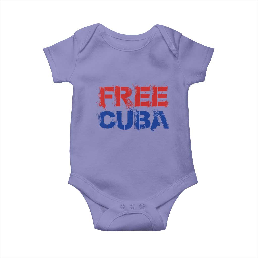 Free Cuba Baby Onesie Stand With Cuban People Gift