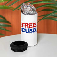 Free Cuba 4 in 1 Can Cooler Tumbler Stand With Cuban People Gift