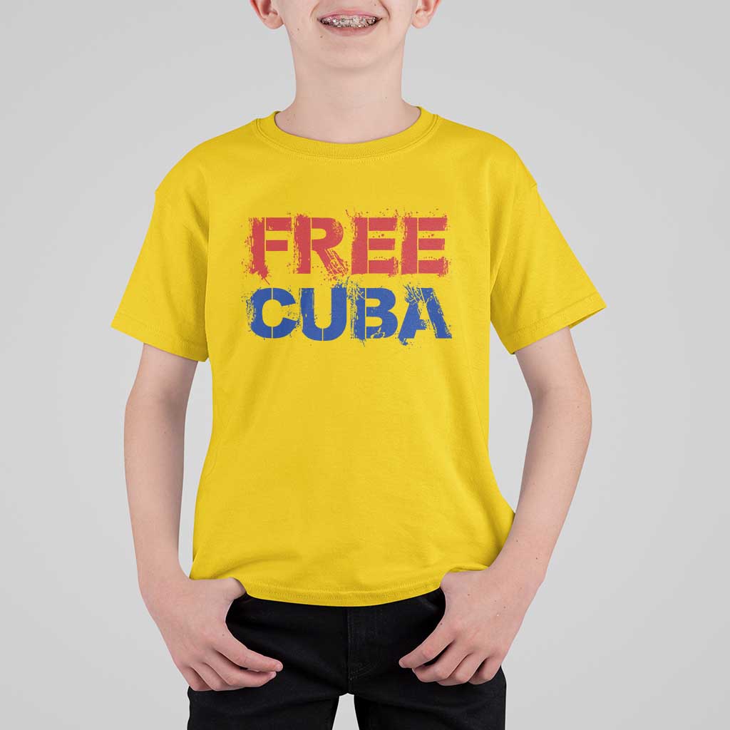 Free Cuba T Shirt For Kid Stand With Cuban People Gift