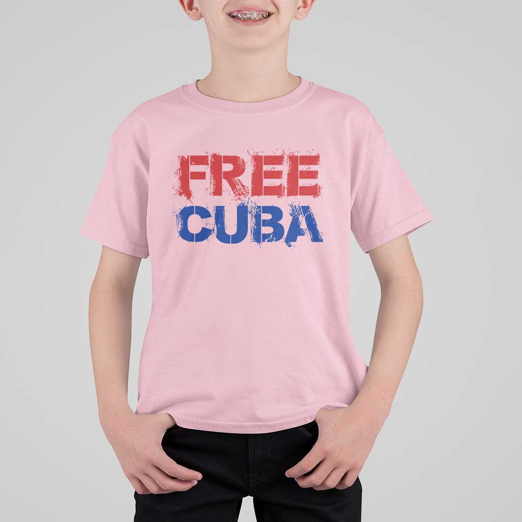 Free Cuba T Shirt For Kid Stand With Cuban People Gift