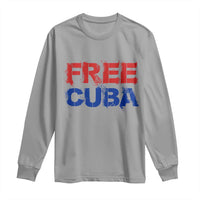 Free Cuba Long Sleeve Shirt Stand With Cuban People Gift