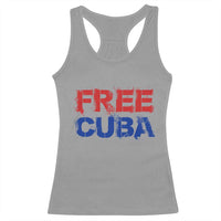Free Cuba Racerback Tank Top Stand With Cuban People Gift