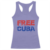 Free Cuba Racerback Tank Top Stand With Cuban People Gift