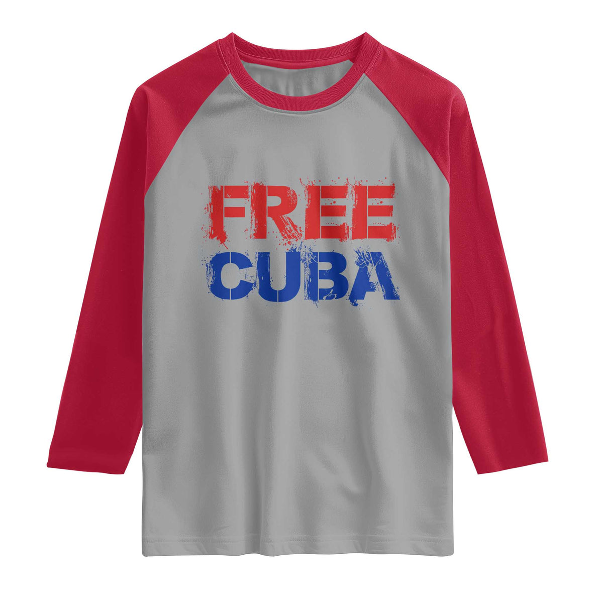 Free Cuba Raglan Shirt Stand With Cuban People Gift