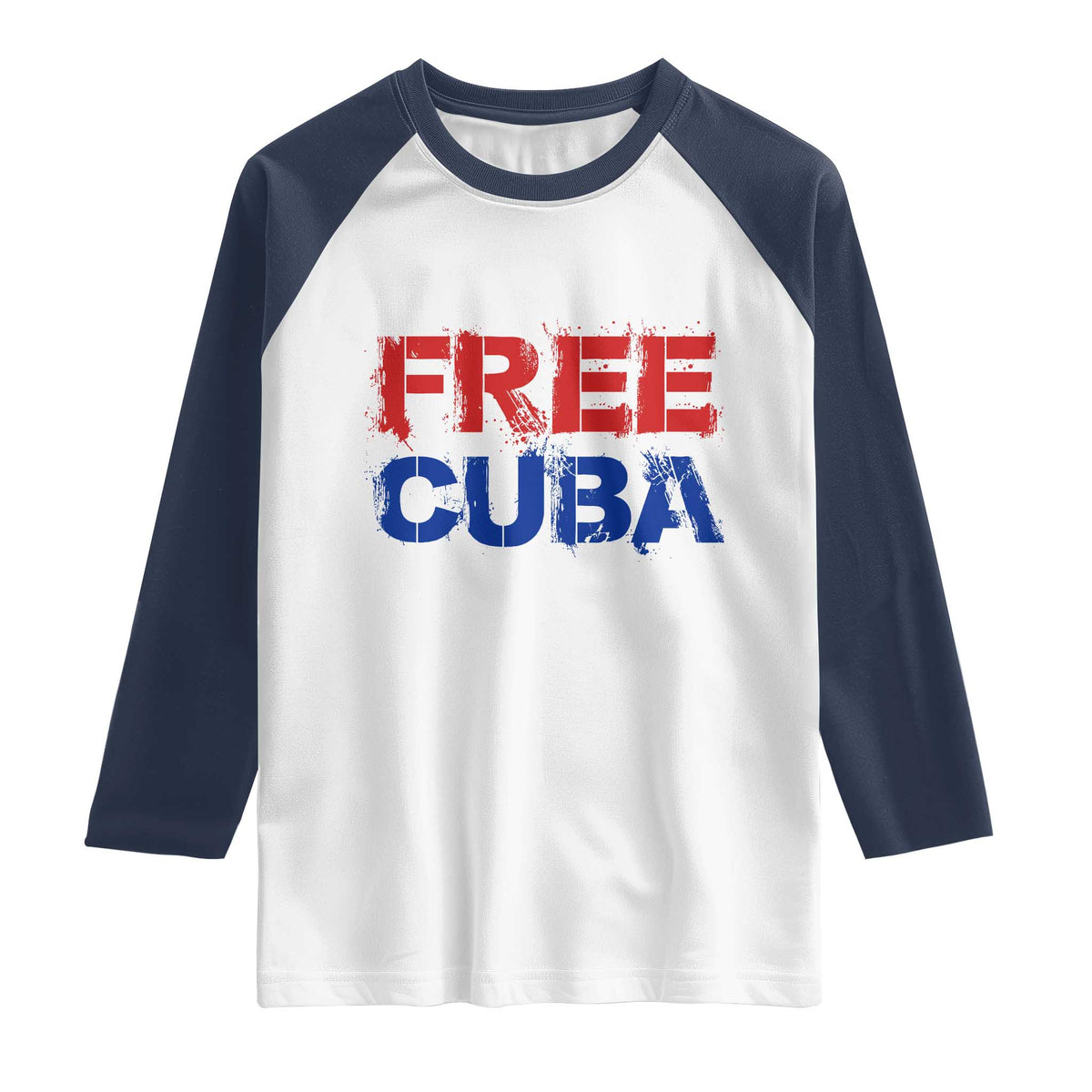 Free Cuba Raglan Shirt Stand With Cuban People Gift