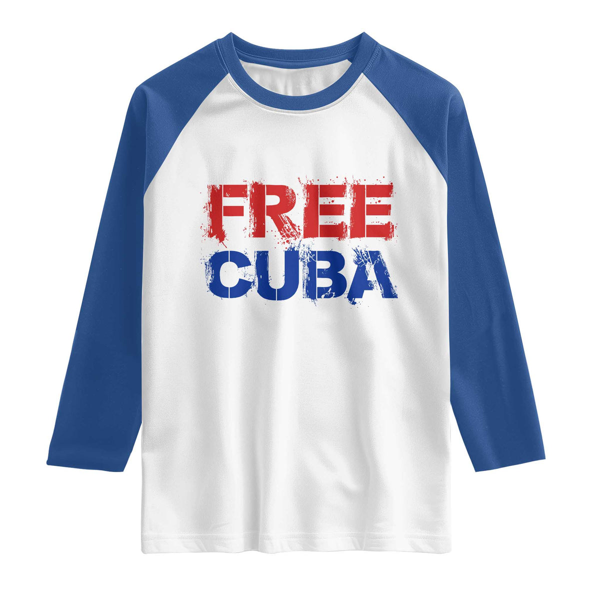 Free Cuba Raglan Shirt Stand With Cuban People Gift