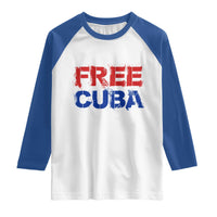 Free Cuba Raglan Shirt Stand With Cuban People Gift
