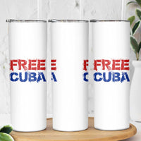 Free Cuba Skinny Tumbler Stand With Cuban People Gift