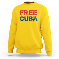 Free Cuba Sweatshirt Stand With Cuban People Gift
