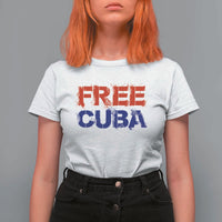 Free Cuba T Shirt For Women Stand With Cuban People Gift