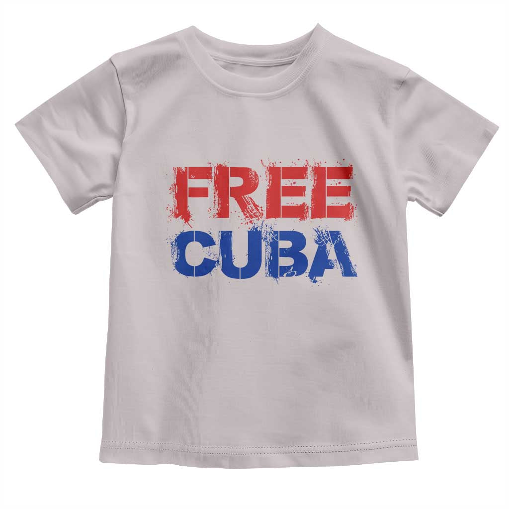 Free Cuba Toddler T Shirt Stand With Cuban People Gift