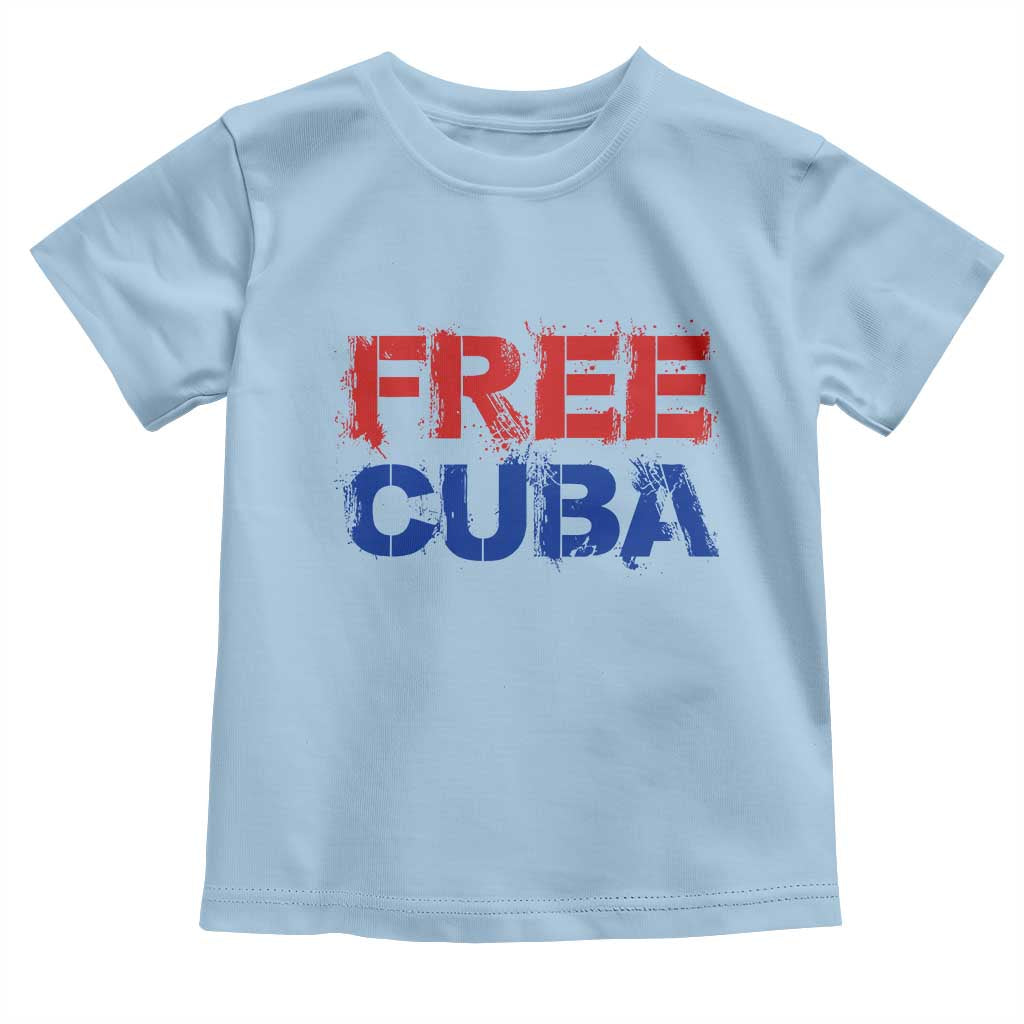 Free Cuba Toddler T Shirt Stand With Cuban People Gift