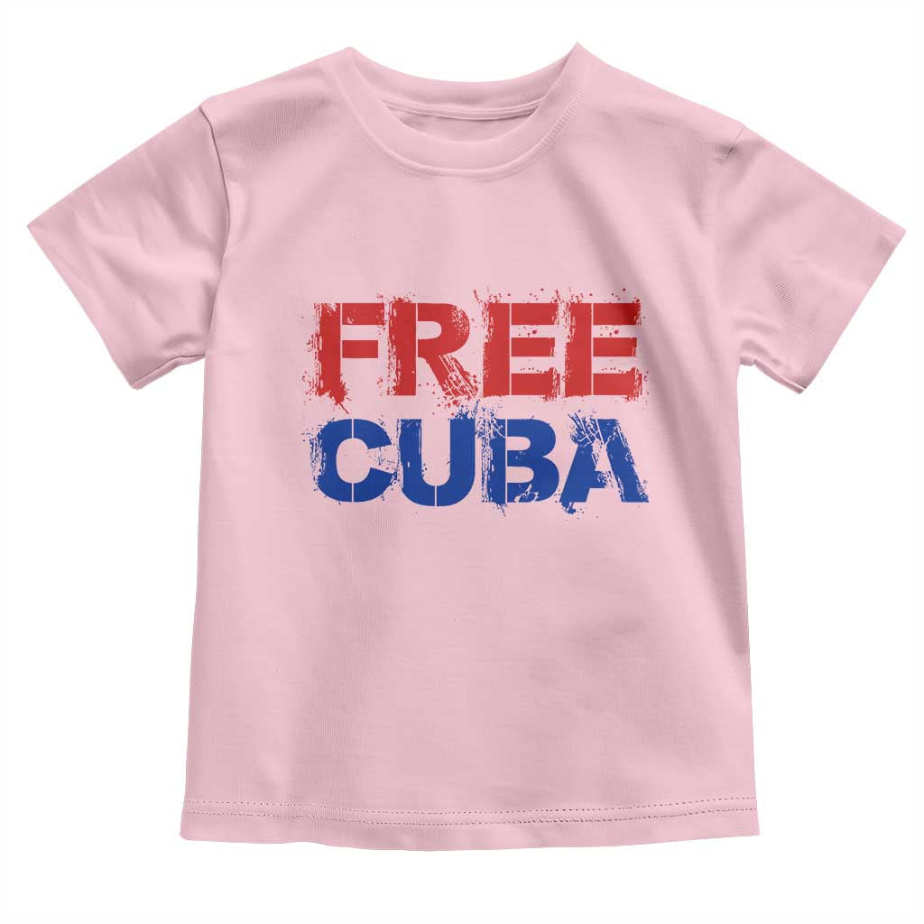 Free Cuba Toddler T Shirt Stand With Cuban People Gift