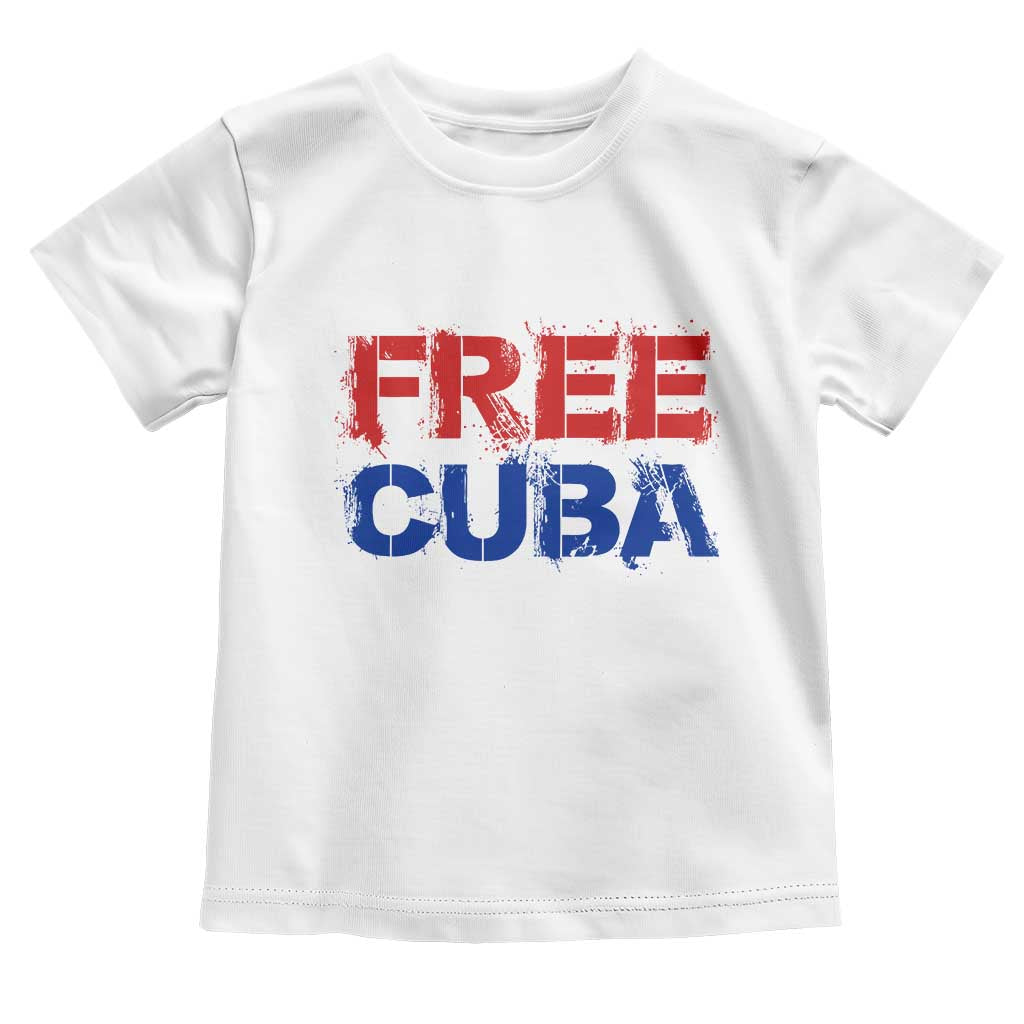 Free Cuba Toddler T Shirt Stand With Cuban People Gift