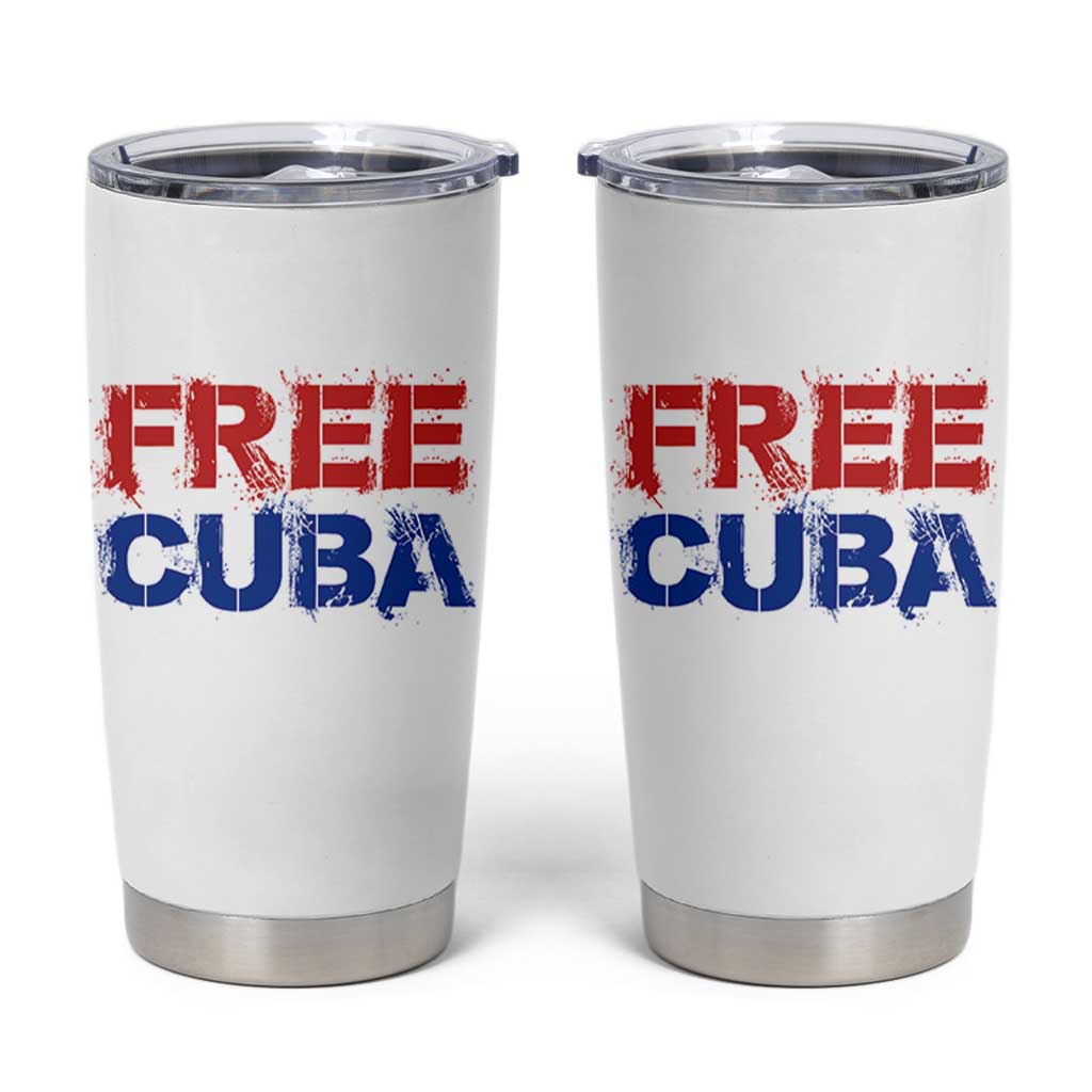 Free Cuba Tumbler Cup Stand With Cuban People Gift