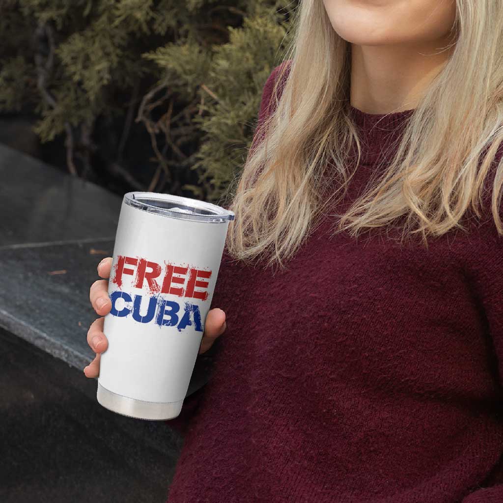 Free Cuba Tumbler Cup Stand With Cuban People Gift