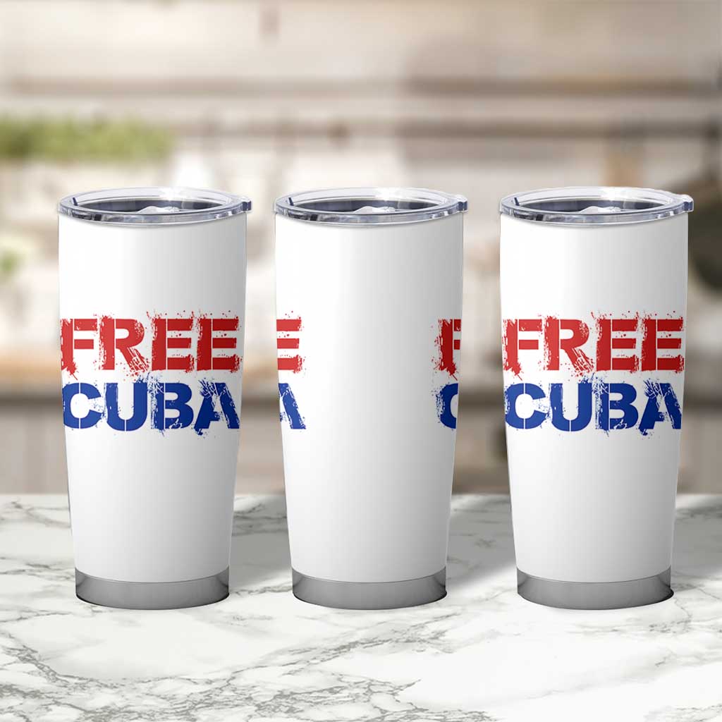 Free Cuba Tumbler Cup Stand With Cuban People Gift