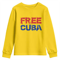Free Cuba Youth Sweatshirt Stand With Cuban People Gift