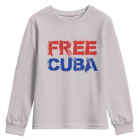Free Cuba Youth Sweatshirt Stand With Cuban People Gift