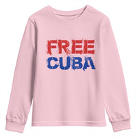 Free Cuba Youth Sweatshirt Stand With Cuban People Gift