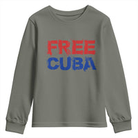 Free Cuba Youth Sweatshirt Stand With Cuban People Gift