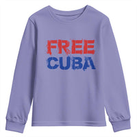 Free Cuba Youth Sweatshirt Stand With Cuban People Gift