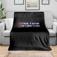 Viva Cuba Libre Throw Blanket Cuban Freedom Movement