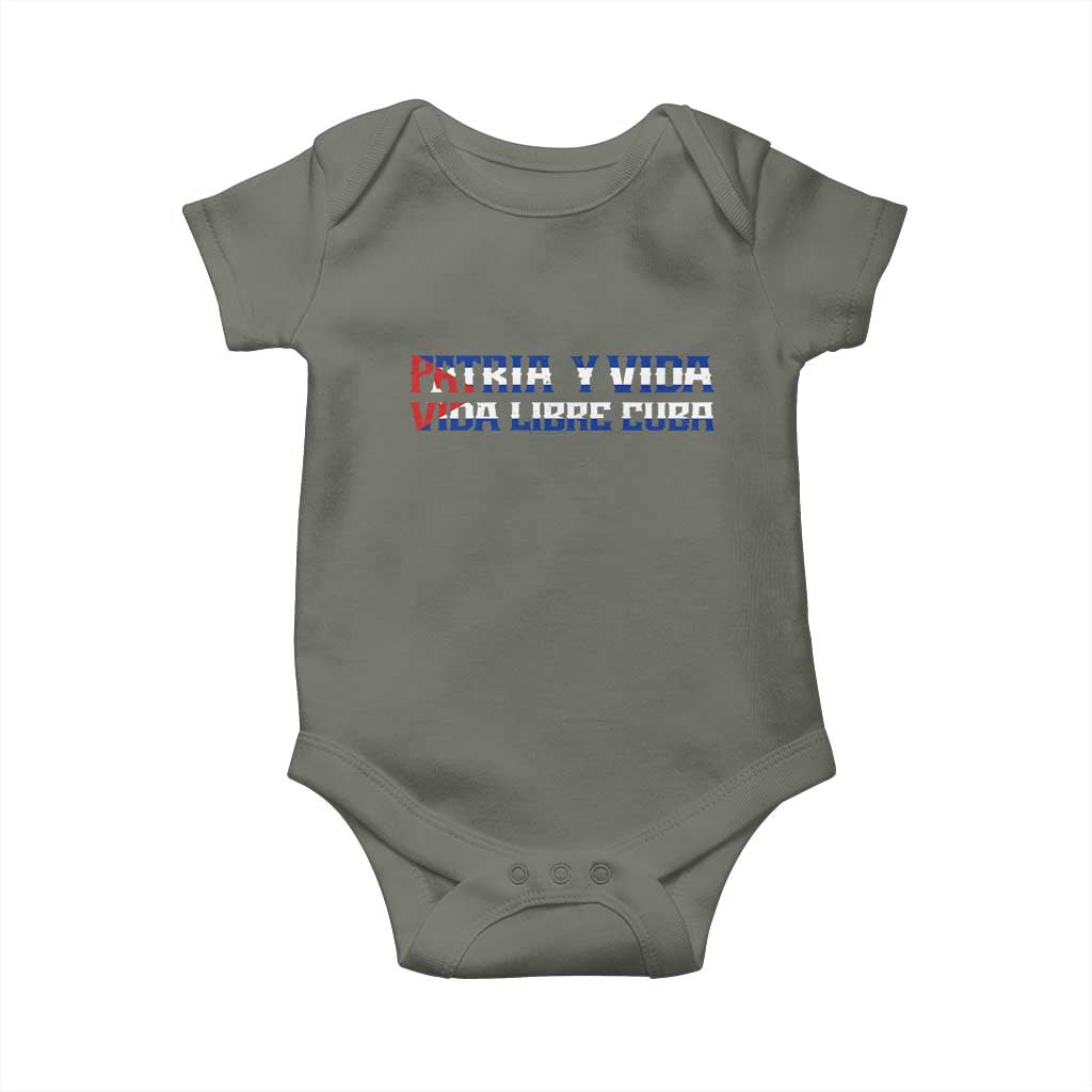 Viva Cuba Libre Baby Onesie Cuban Freedom Movement