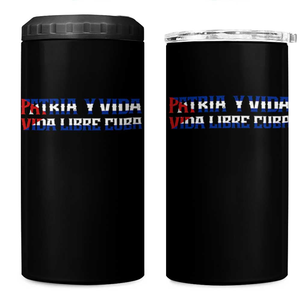Viva Cuba Libre 4 in 1 Can Cooler Tumbler Cuban Freedom Movement