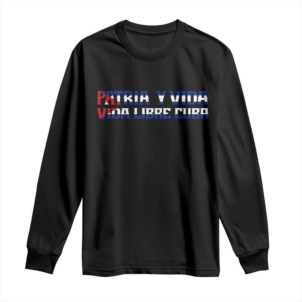 Viva Cuba Libre Long Sleeve Shirt Cuban Freedom Movement