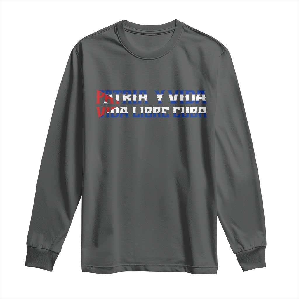 Viva Cuba Libre Long Sleeve Shirt Cuban Freedom Movement