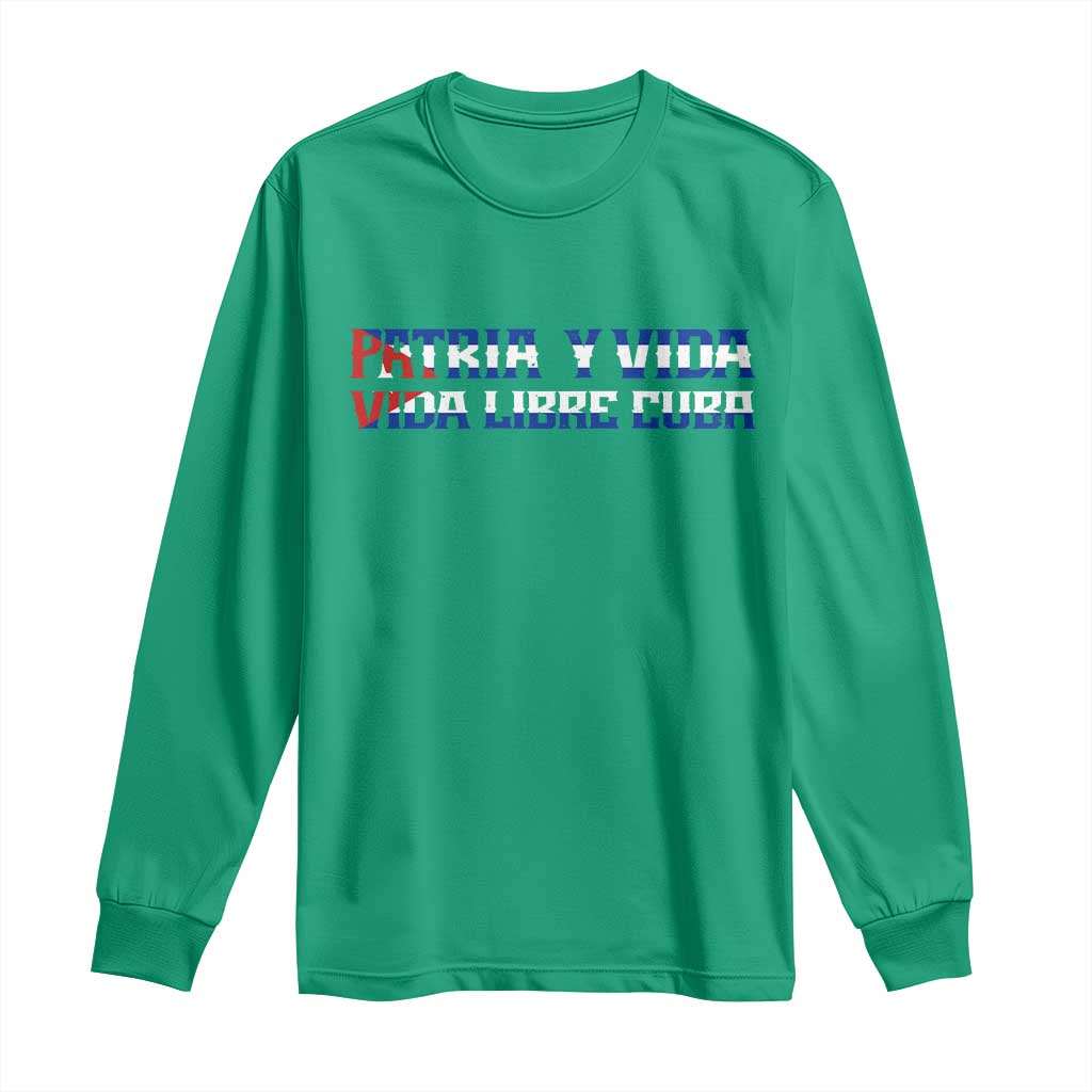 Viva Cuba Libre Long Sleeve Shirt Cuban Freedom Movement