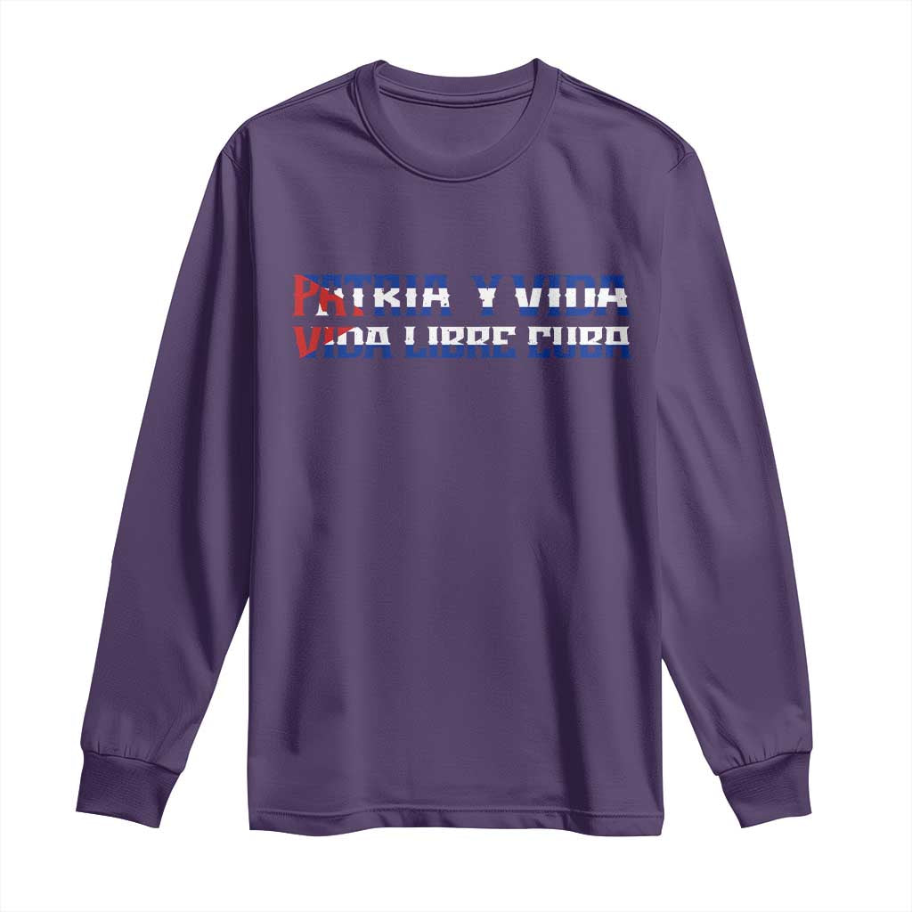 Viva Cuba Libre Long Sleeve Shirt Cuban Freedom Movement