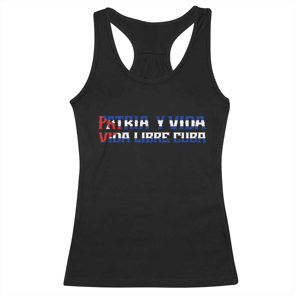 Viva Cuba Libre Racerback Tank Top Cuban Freedom Movement