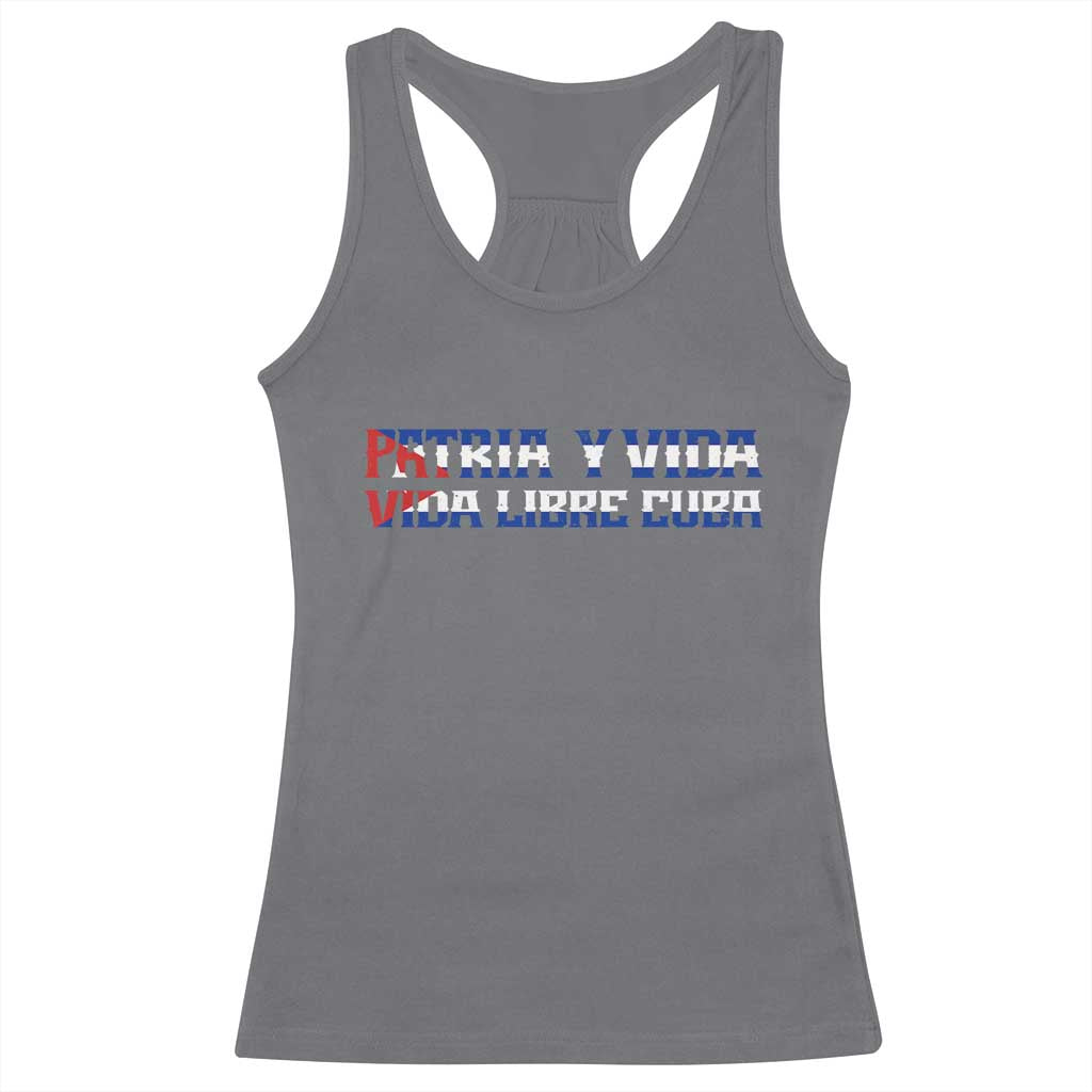 Viva Cuba Libre Racerback Tank Top Cuban Freedom Movement