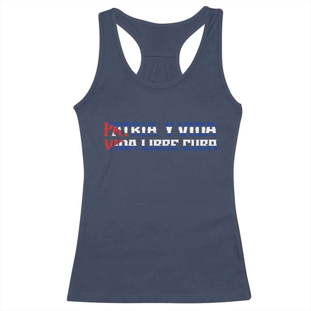 Viva Cuba Libre Racerback Tank Top Cuban Freedom Movement